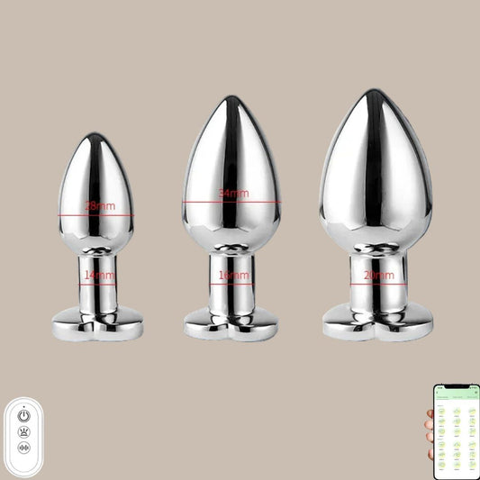 Heart-Shaped Remote App-Control Metal Plug