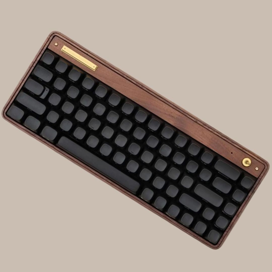 Premium Natural Wood Keyboard
