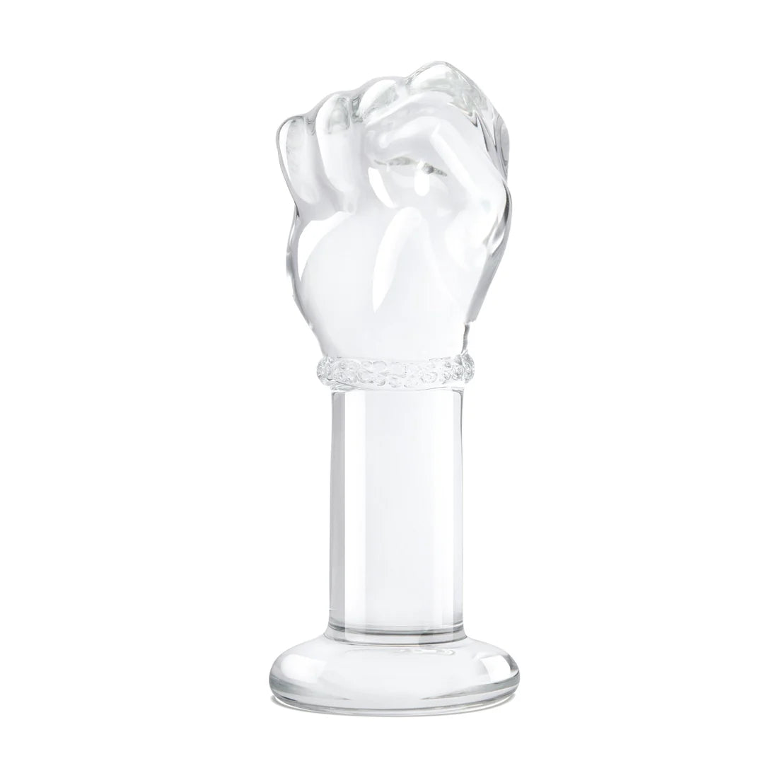 Hand-Shaped Glass Plug for Personal Pleasure