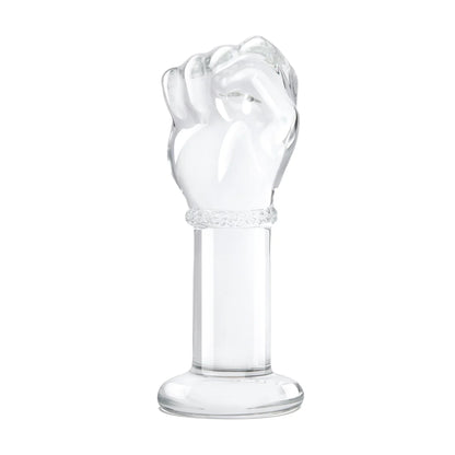 Hand-Shaped Glass Plug for Personal Pleasure