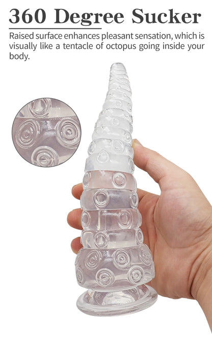 Anal Sex Toys/Plug/Dilator Octopus Dildo Sucker Butt Plug Bunny Tail Adult Goods For Men Women Prostate Massager Buttplug