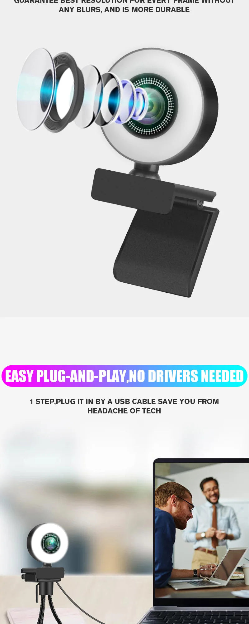 4K High-Resolution 4K Webcam