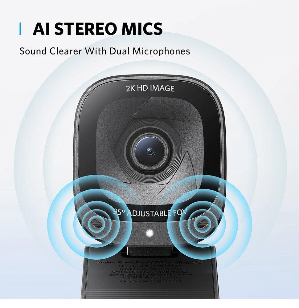 Auto Focus USB Camera Stereo Mics