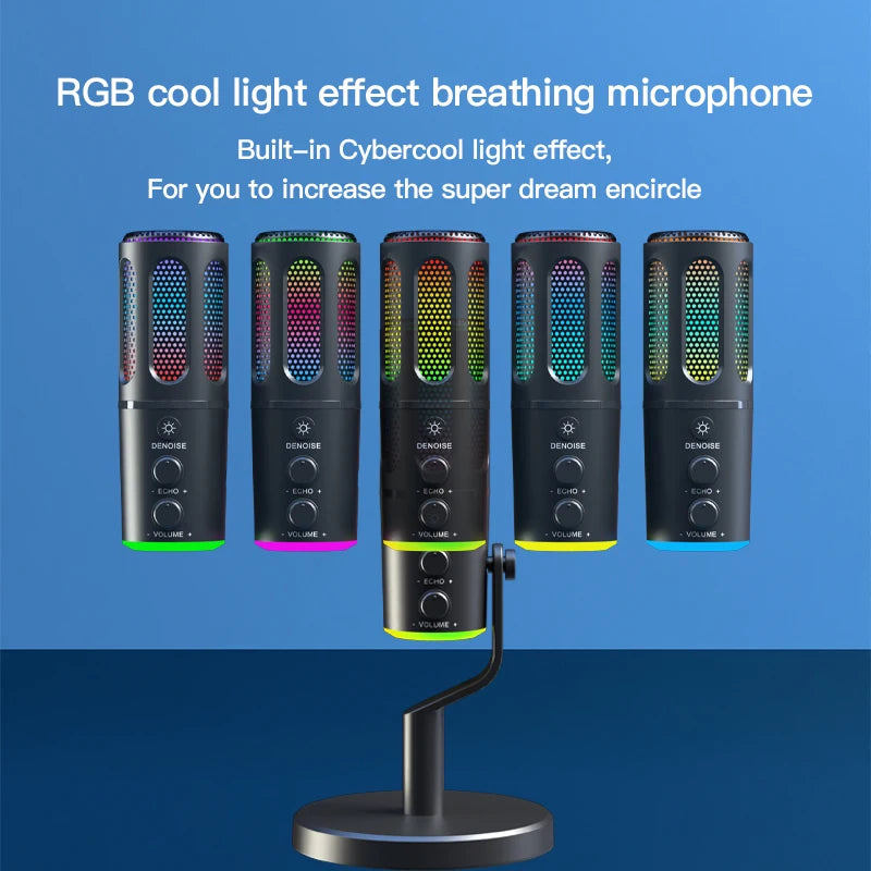 Webcam Streaming LED Mic