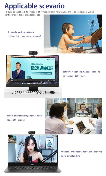 HD Autofocus Webcam With Privacy Cover