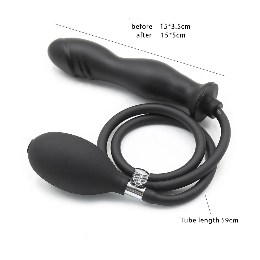 Thierry Silicone Inflatable Anal Plug Expandable Butt Plug With Pump Adult Products Sex Toys for Women Men Anal Dilator