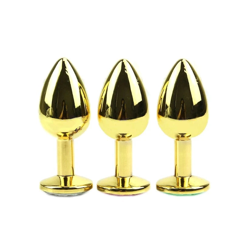 Gold-Plated Crystal Plug Set