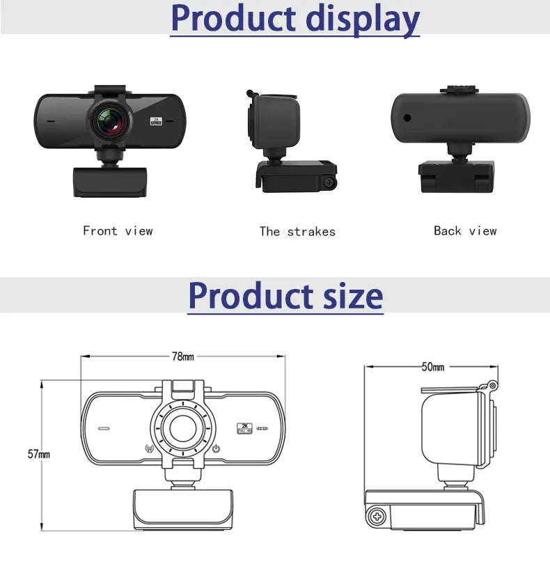 HD Autofocus Webcam With Privacy Cover