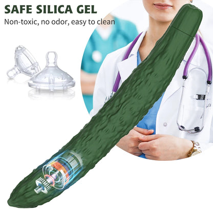 Cucumber Silicone Vibrator — 7 Whisper-Quiet Modes