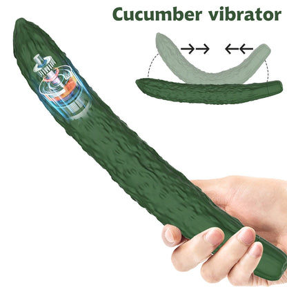 Cucumber Silicone Vibrator — 7 Whisper-Quiet Modes