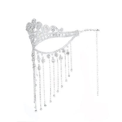 Crystal Tassel Masquerade Headwear Chain