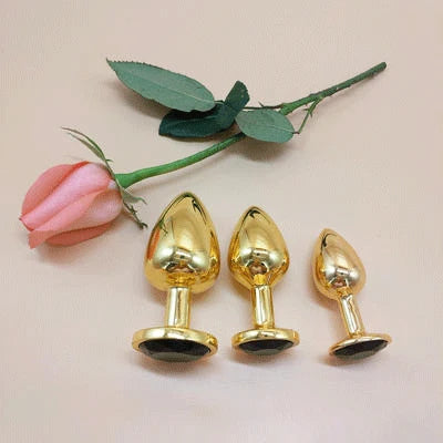 Gold-Plated Crystal Plug Set