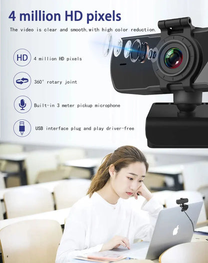 HD Autofocus Webcam With Privacy Cover