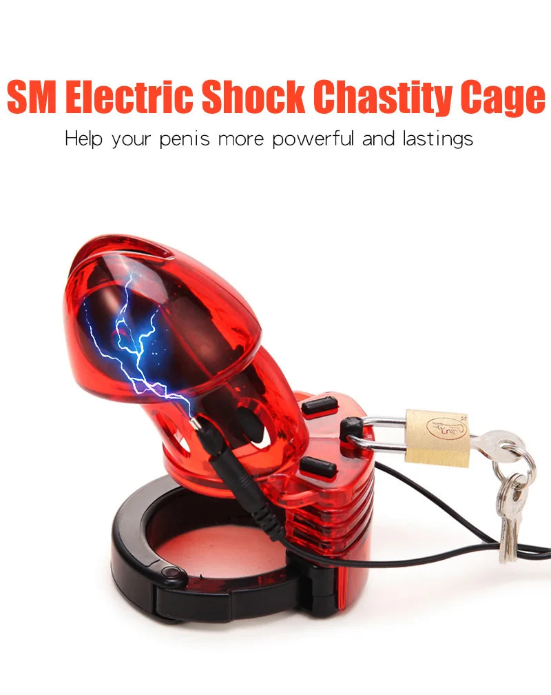 Vibrating Shock Chastity Cage