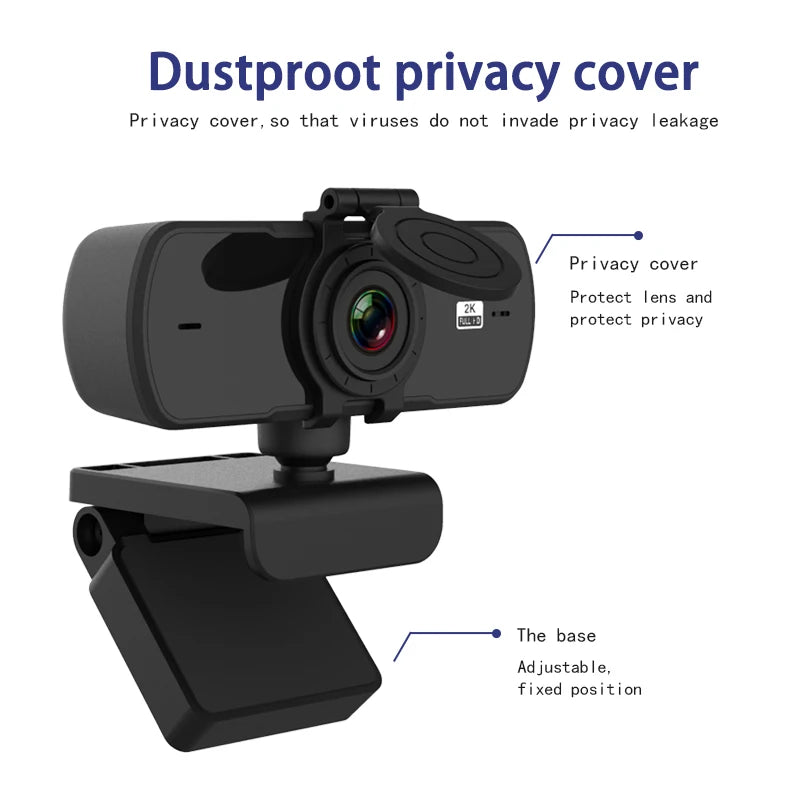 HD Autofocus Webcam With Privacy Cover
