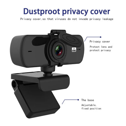 HD Autofocus Webcam With Privacy Cover