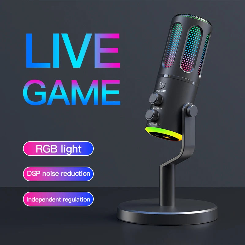 Webcam Streaming LED Mic