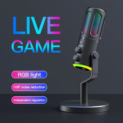 Webcam Streaming LED Mic