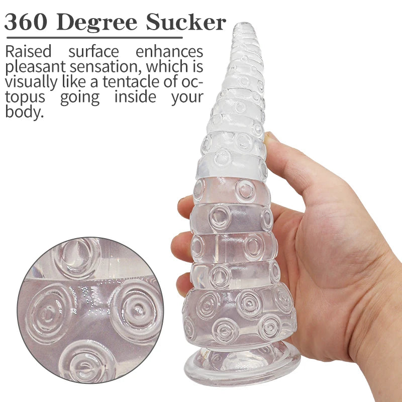 Anal Sex Toys/Plug/Dilator Octopus Dildo Sucker Butt Plug Bunny Tail Adult Goods For Men Women Prostate Massager Buttplug