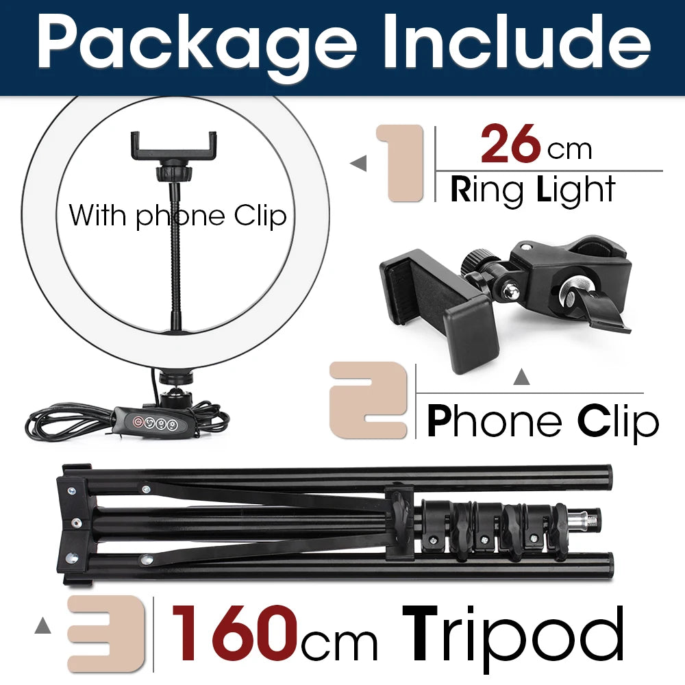 Web Streaming LED Light with Tripod