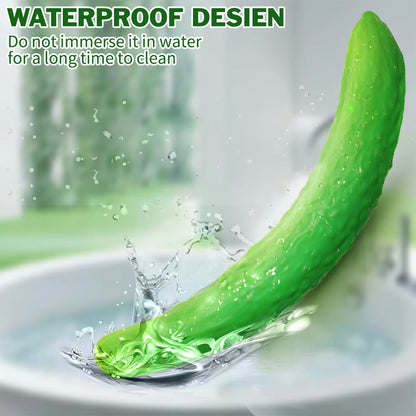 Cucumber Silicone Vibrator — 7 Whisper-Quiet Modes