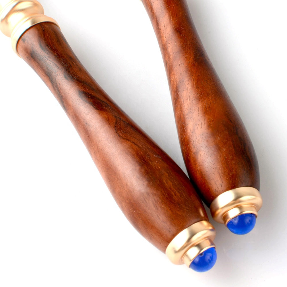 Luxury Gold-Plated Wooden Handle