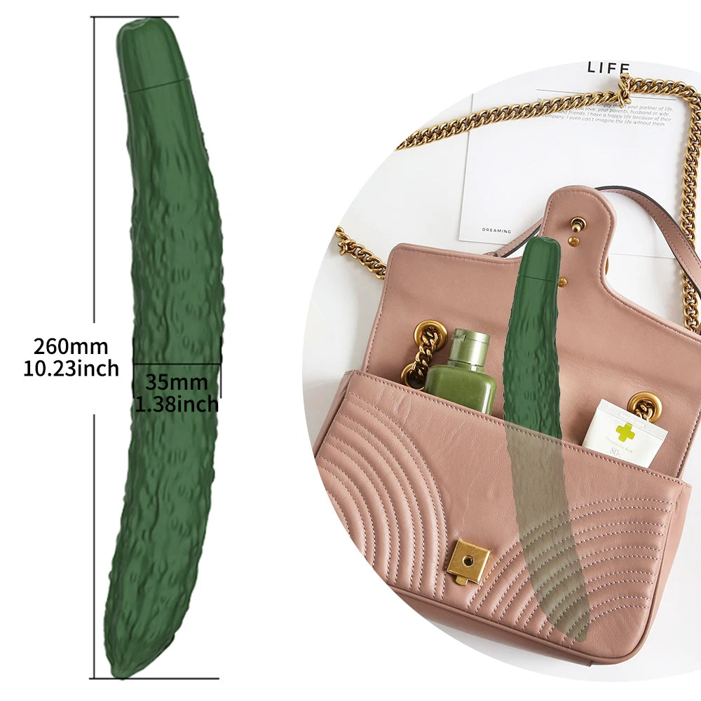 Cucumber Silicone Vibrator — 7 Whisper-Quiet Modes