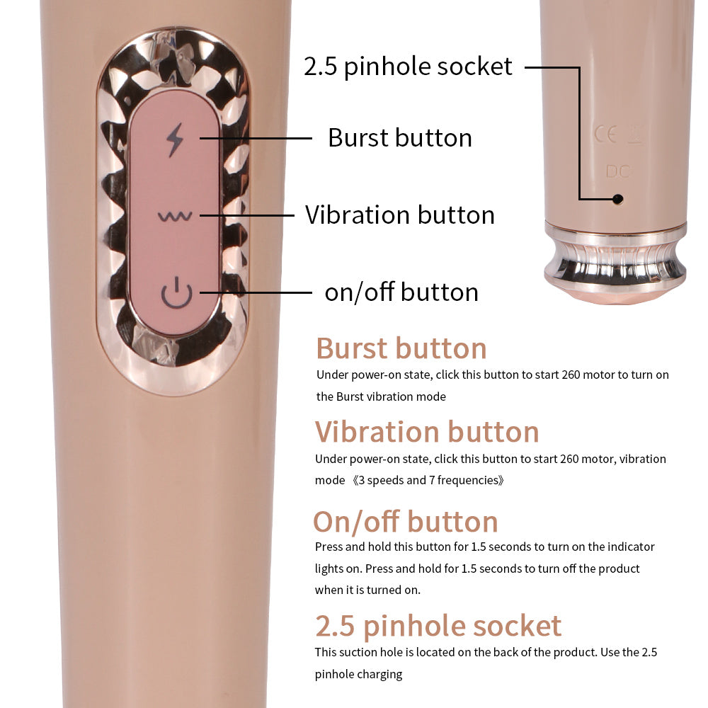 Handheld Long Vibrating Wand