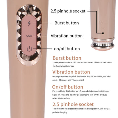 Handheld Long Vibrating Wand