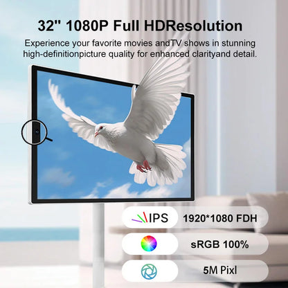 32-Inch Portable Smart Touch Screen TV