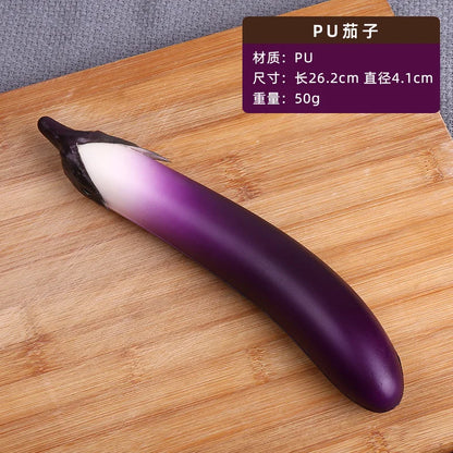 Eggplant & Cucumber Novelty Dildo Set — Playful Duo