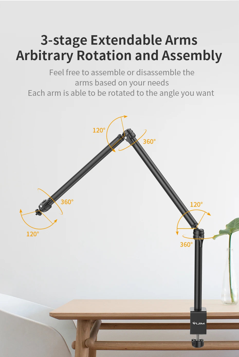Live Streaming Arm Mount Tripod
