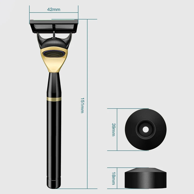 Premium 6-Layer Safety Razor