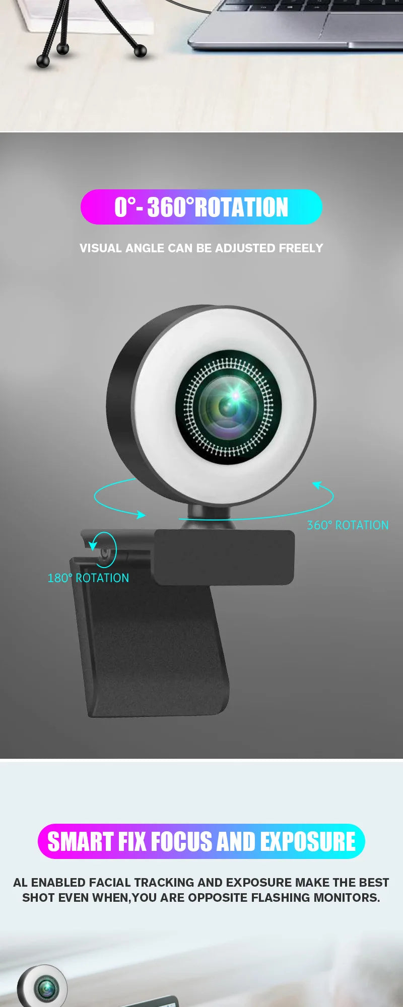 4K High-Resolution 4K Webcam