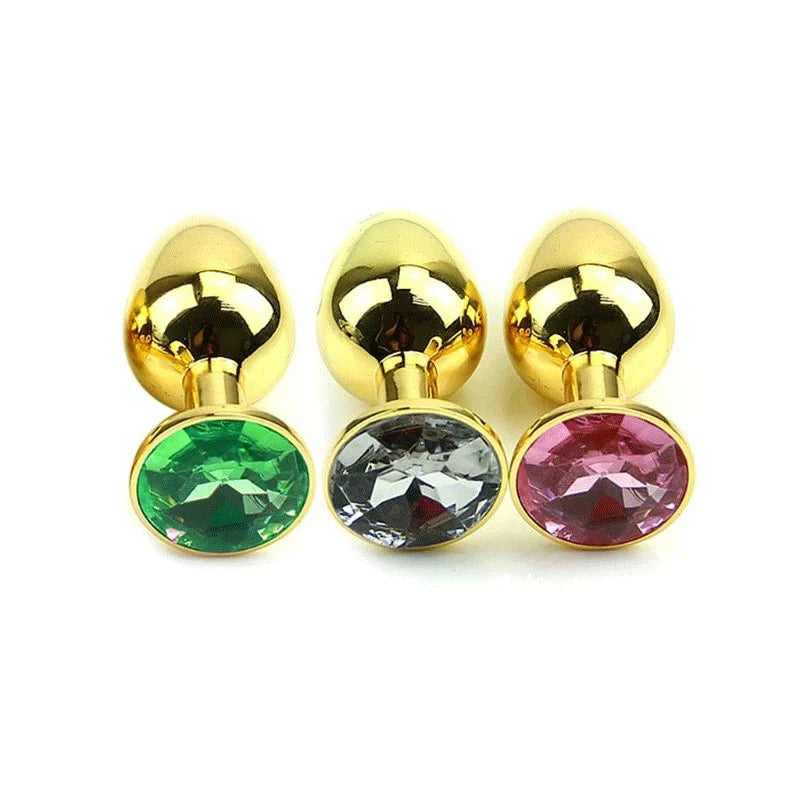 Gold-Plated Crystal Plug Set