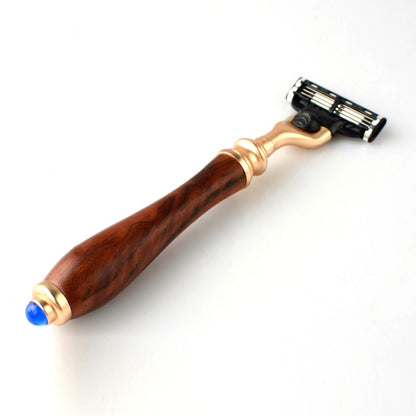 Luxury Gold-Plated Wooden Handle