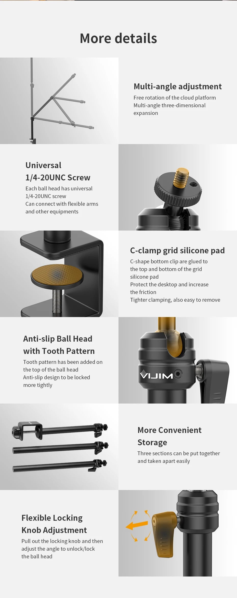 Live Streaming Arm Mount Tripod