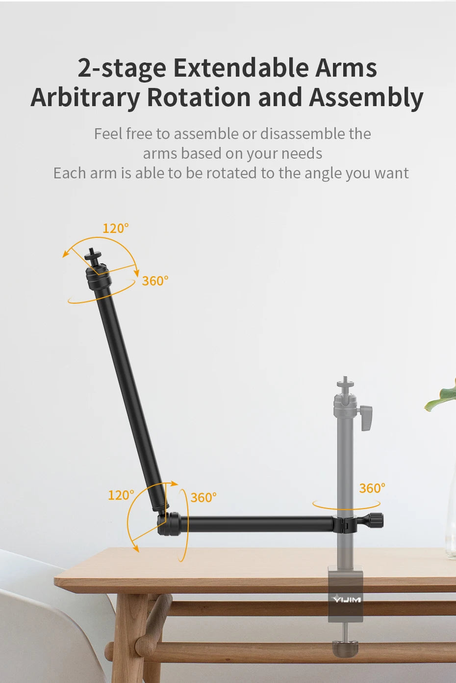 Live Streaming Arm Mount Tripod