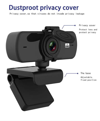 HD Autofocus Webcam With Privacy Cover