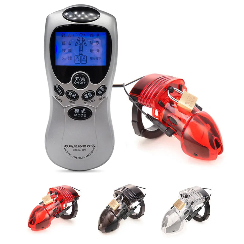 Vibrating Shock Chastity Cage
