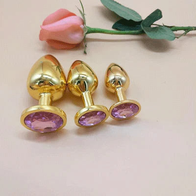 Gold-Plated Crystal Plug Set