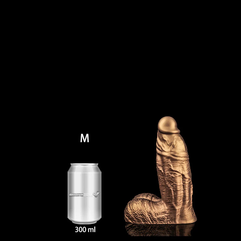 Vibrating Long Silicone Wand – L to 4XL Gold Edition