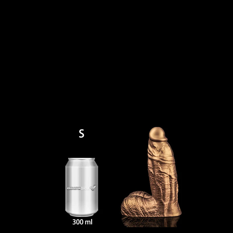 Vibrating Long Silicone Wand – L to 4XL Gold Edition