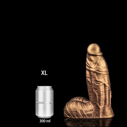 Vibrating Long Silicone Wand – L to 4XL Gold Edition