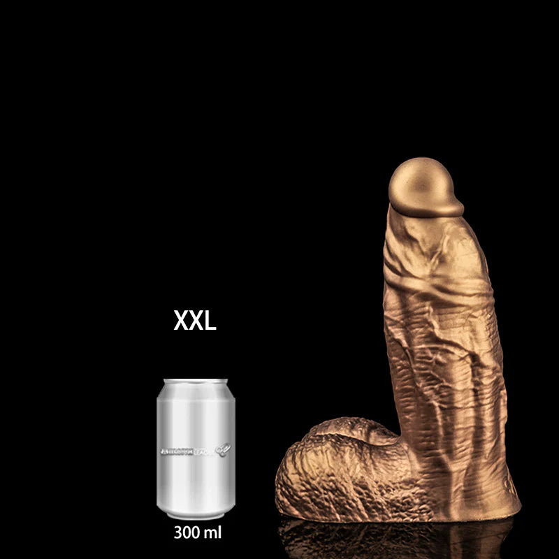 Vibrating Long Silicone Wand – L to 4XL Gold Edition