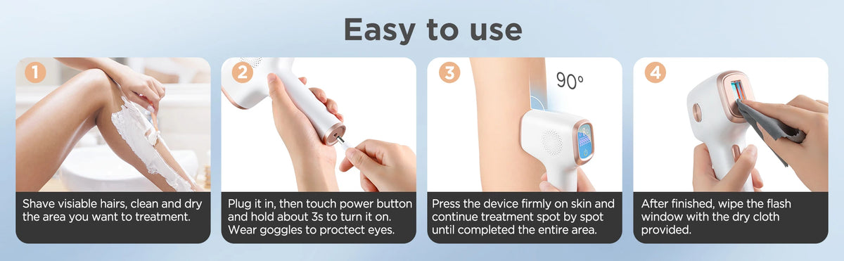 Painless Hair Removal Device