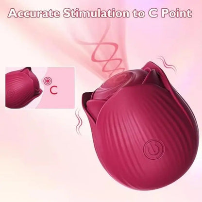 Rose-Shaped Clitoral Vibrator