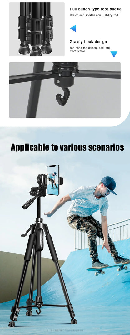 Premium Height-Adjustable Tripod