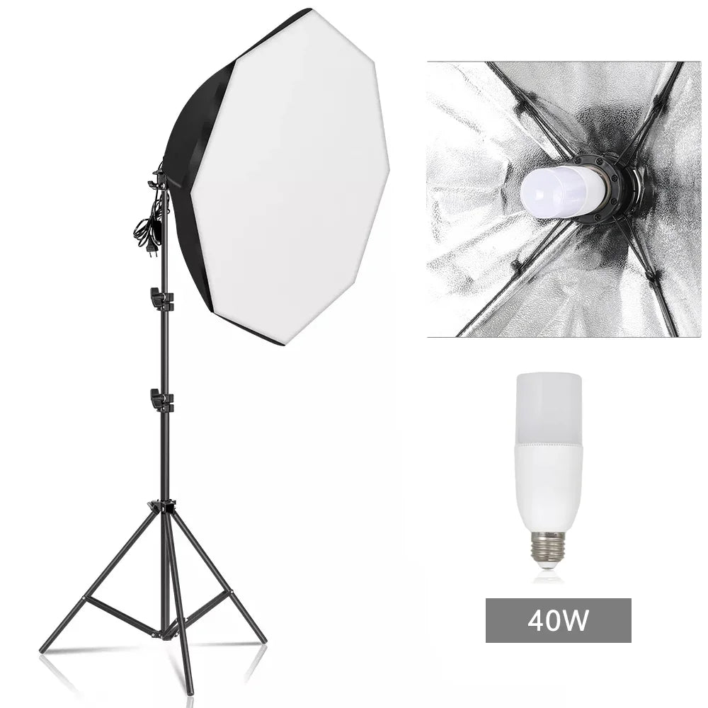 Studio Lighting with Global Plug Adapters