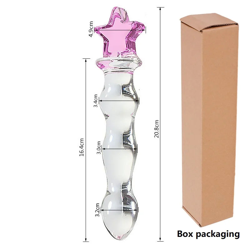 Polished Borosilicate Glass Intimacy Toy